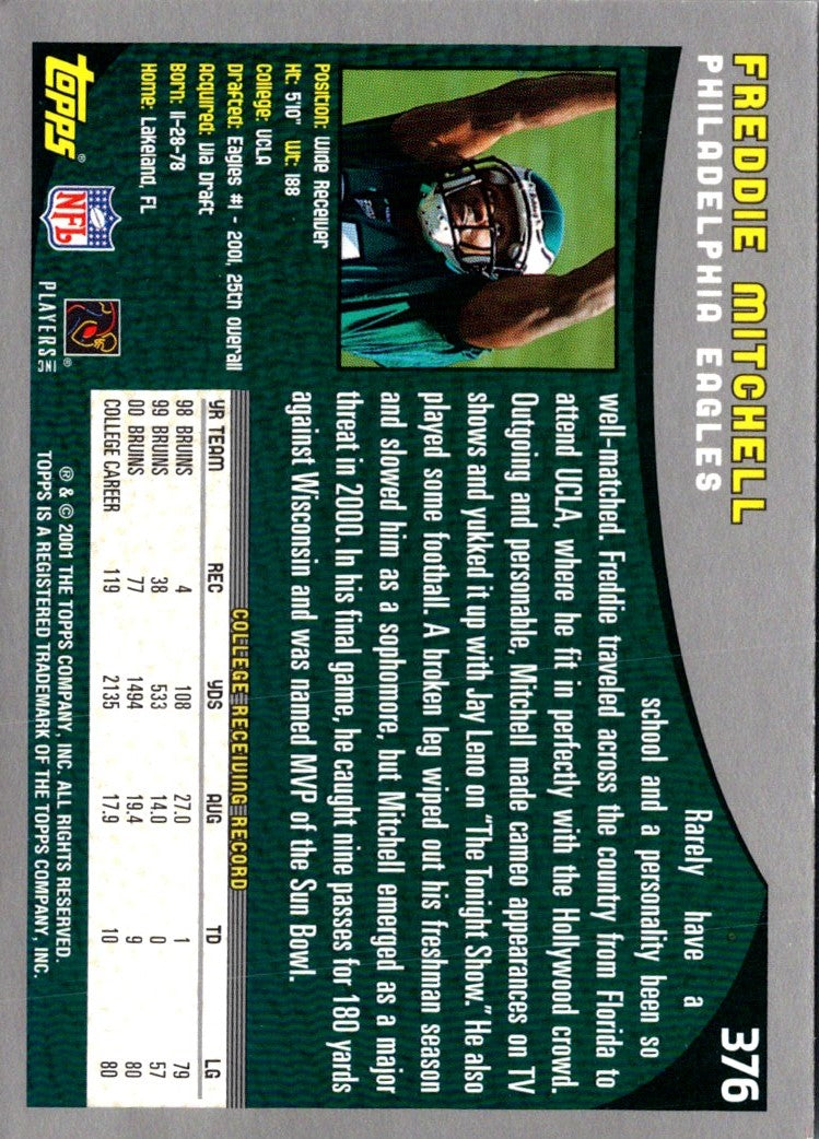 2001 Topps Freddie Mitchell