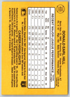 1987 Donruss Donnie Hill #405
