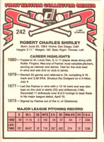 1981 Donruss Bob Shirley #242