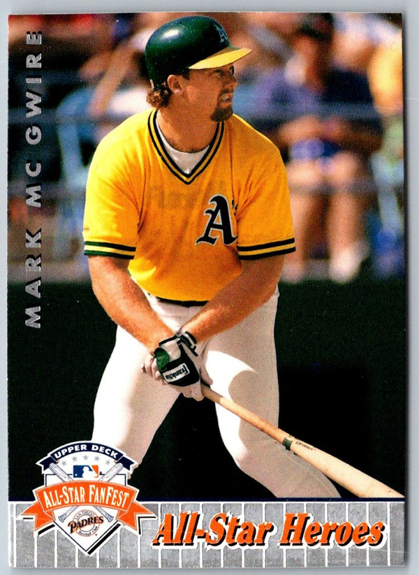 1992 Upper Deck All-Star FanFest Mark McGwire #32