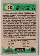 1991 Bowman Football Jeff Hostetler