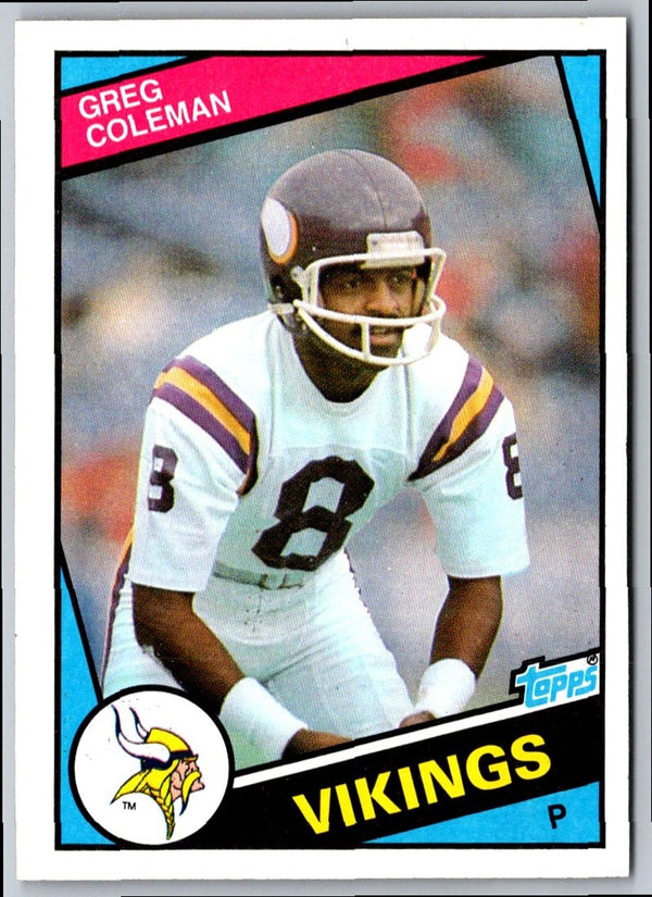 1984 Topps 1983 Punting Leaders - Rich Camarillo/Greg Coleman #207