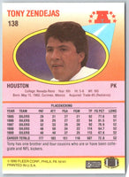 1990 Fleer Tony Zendejas #138
