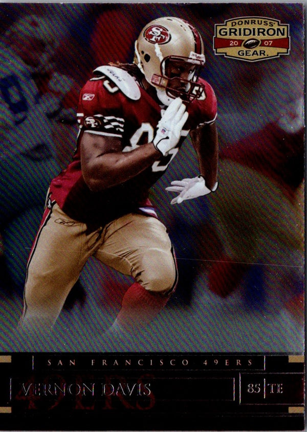 2007 Donruss Gridiron Gear Vernon Davis #46