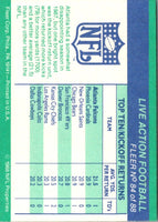 1988 Fleer Team Action Stickers Atlanta Falcons Helmet #NNO