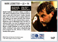 1991 Proset World League Mark Ledbetter #147