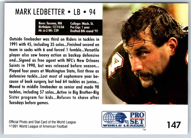 1991 Proset World League Mark Ledbetter