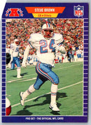 1989 NFL Proset Steve Brown