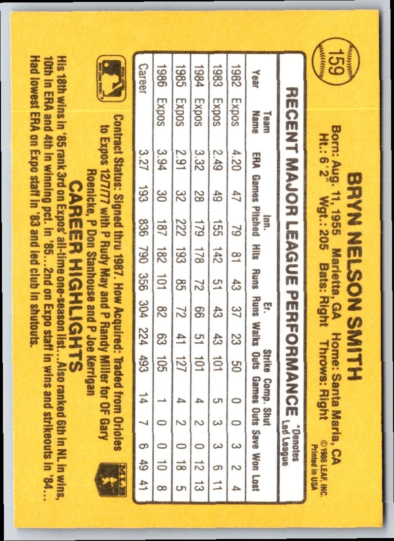 1987 Donruss Bryn Smith