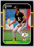 1987 Donruss Donnie Hill #405