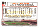 1992 Topps Gold Winners Gregg Olson