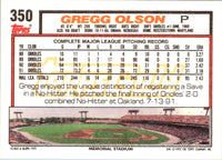 1992 Topps Gold Winners Gregg Olson #350