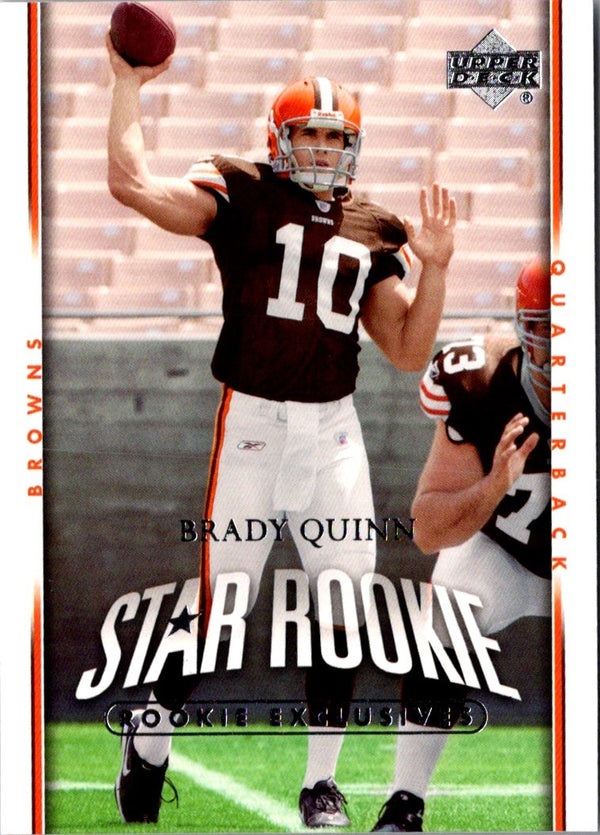 2007 Upper Deck Star Rookies Rookie Exclusives Edition Brady Quinn #278