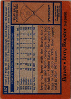 1978 Topps Jerry Royster #187
