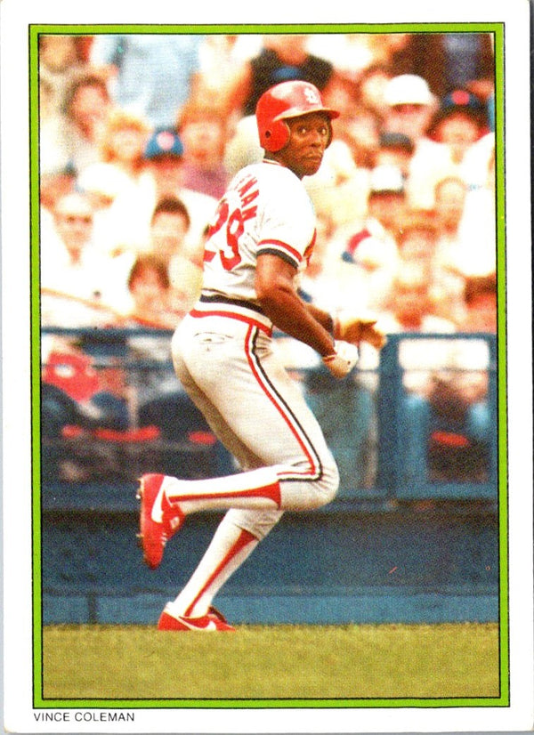 1986 Topps Glossy Send-Ins Vince Coleman #21