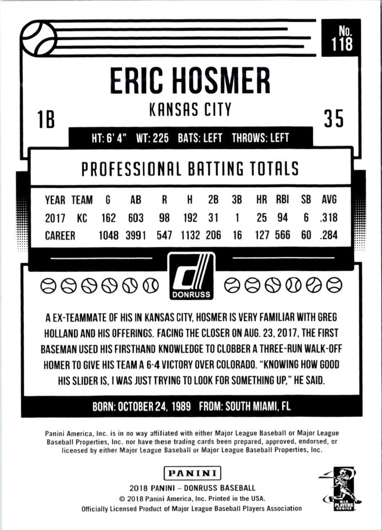 2017 Donruss Eric Hosmer