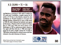 1991 Proset World League K.D. Dunn #88