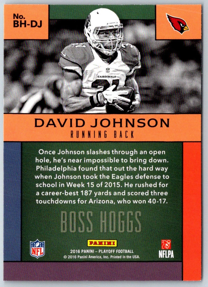 2016 Panini Playoff Boss Hoggs David Johnson