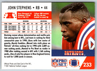 1992 Pro Set John Stephens #44