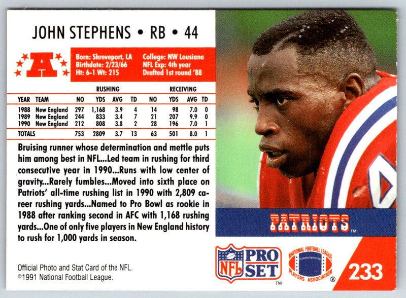 1992 Pro Set John Stephens