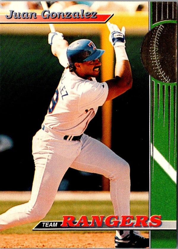 1993 Stadium Club Texas Rangers Juan Gonzalez #21