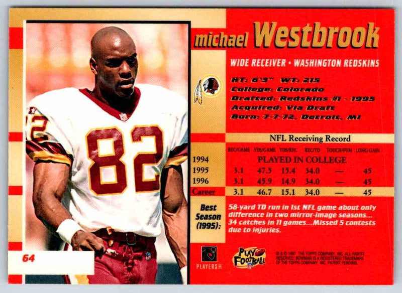 1991 Bowman BestFootball Michael Westbrook