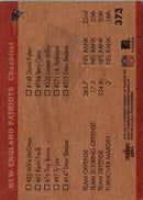 2001 Fleer Tradition New England Patriots Team Leaders