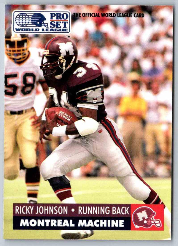 1991 Proset World League Ricky Johnson #89