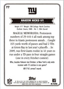 2012 Topps Magic Hakeem Nicks