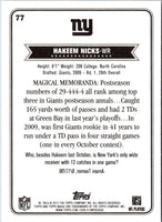 2012 Topps Magic Hakeem Nicks #77
