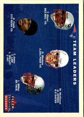 2001 Fleer Tradition New England Patriots Team Leaders #373