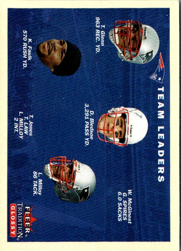 2001 Fleer Tradition New England Patriots Team Leaders #373