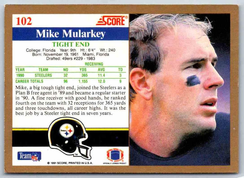 1991 Score Mike Mularkey