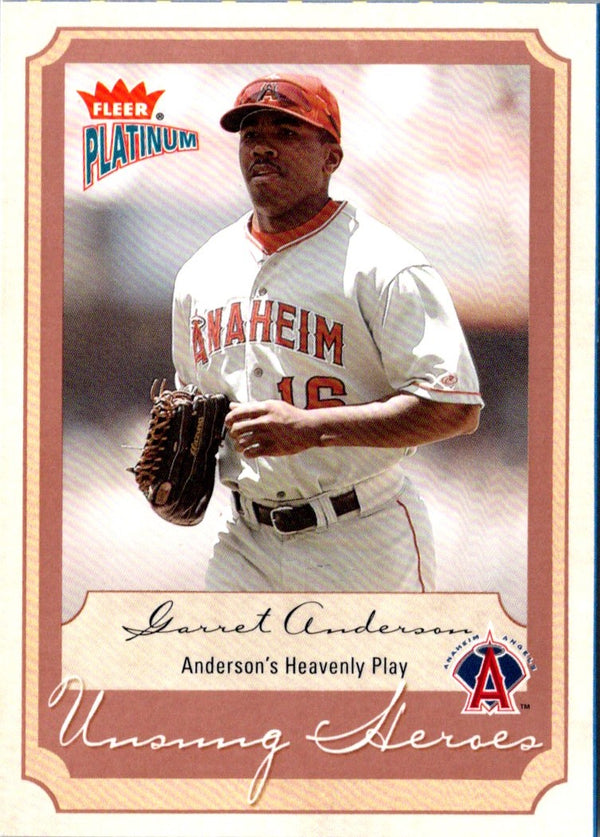 2003 Fleer Platinum Garret Anderson #216