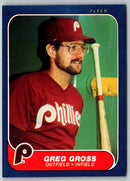 1986 Fleer Greg Gross