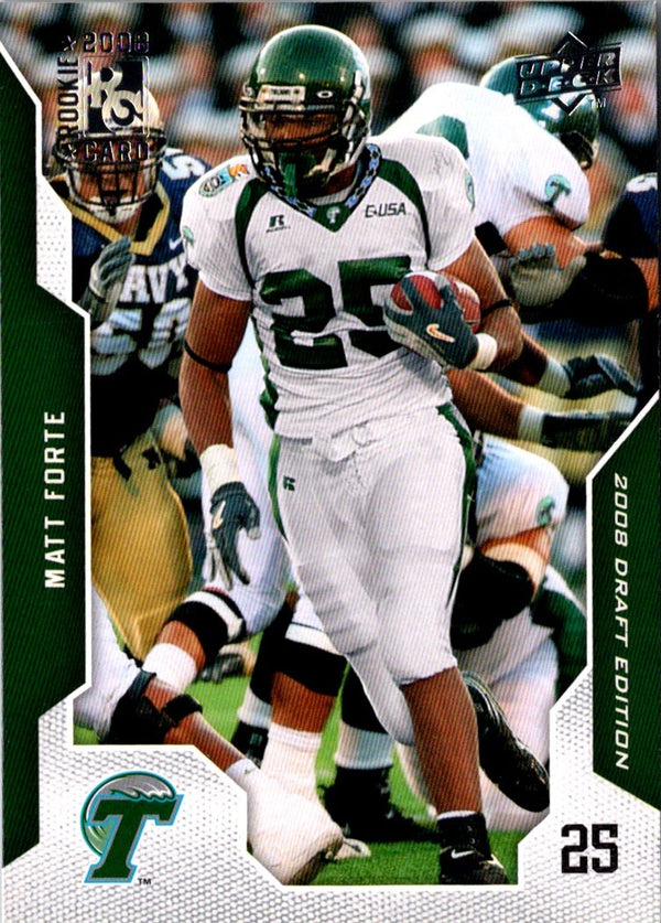 2008 Upper Deck Draft Edition Matt Forte #73 Rookie