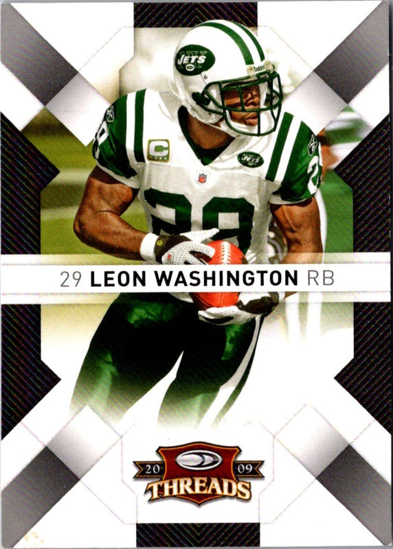 2009 Donruss Threads Leon Washington #70