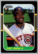 1987 Donruss Chet Lemon