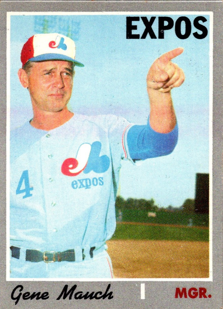1970 Topps Gene Mauch