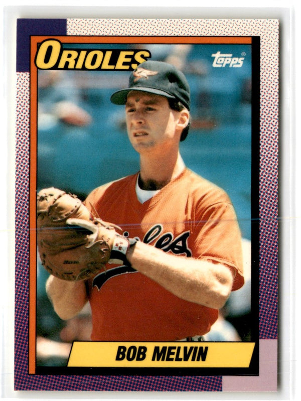 1990 Topps Tiffany Bob Melvin #626