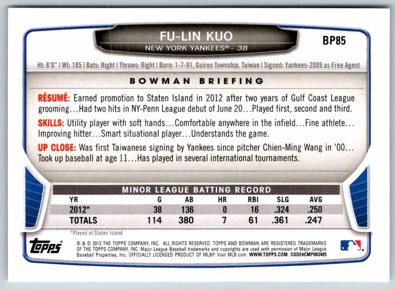 2014 Bowman Fu-Lin Kuo