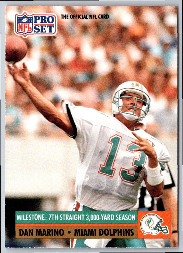 1992 Pro Set Power Dan Marino #13