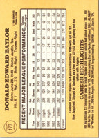 1985 Donruss Don Baylor #173