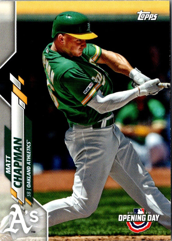 2020 Topps Oakland Athletics Matt Chapman #OAK-2