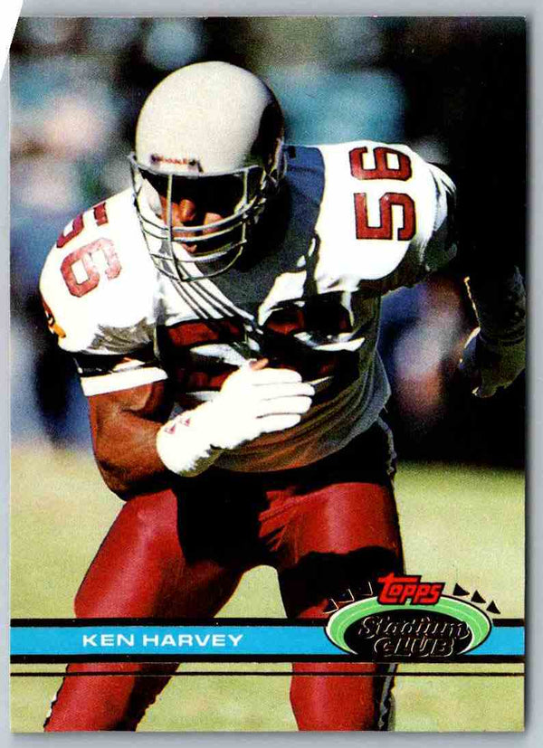 1991 Topps Stadium Club Football Ken Harvey #215