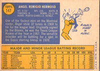 1970 Topps Angel Hermoso #147 EX-MT+