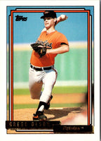 1992 Topps Gold Winners Gregg Olson #350