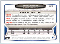 2013 Bowman Pedro Guerra #BP73