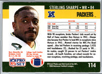 1990 Pro Set FACT Cincinnati Sterling Sharpe #114