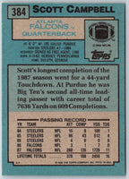 1988 Topps Scott Campbell #384 Rookie